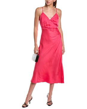 French Connection Ennis Satin Slip Midi Dress