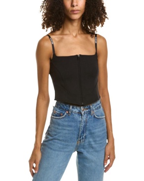 Helmut Lang Ponte Corset Top