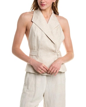 Nicholas Isabeau Halter Linen Vest