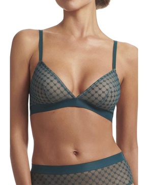 Wolford Sheer Logo Triangle Underwire Bra