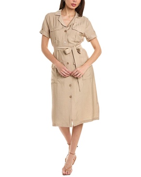 Ellen Tracy Tie Waist Shirtdress