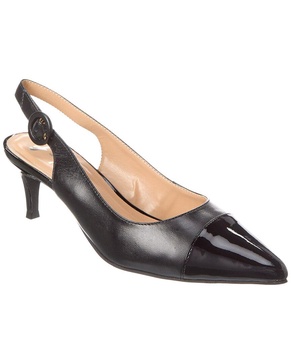 French Sole Skylar Leather Slingback Pump