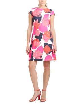 Natori Short Sleeve Lotus Dress