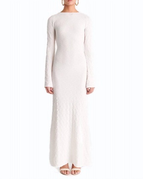 lanora maxi dress in white