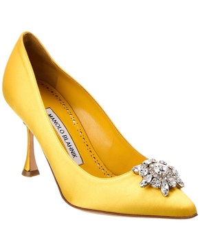 Manolo Blahnik Cassina 90 Satin Pump