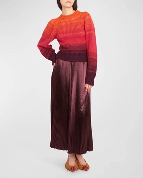 rami skirt in mahogony