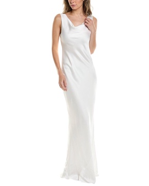 Norma Kamali Deep Drape Neck Gown