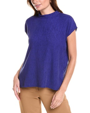 EILEEN FISHER Mock Neck Square Top