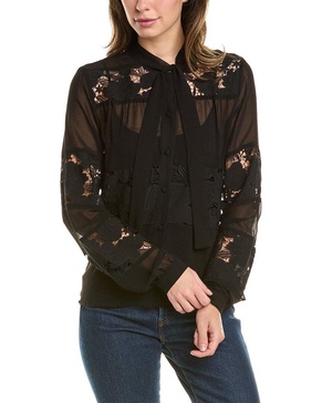 floral lace blouse