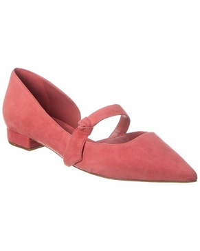 asymmetric clarita suede mary jane flat