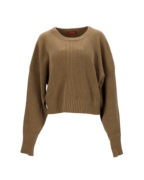 anthea cashmere-blend sweater in khaki cotton