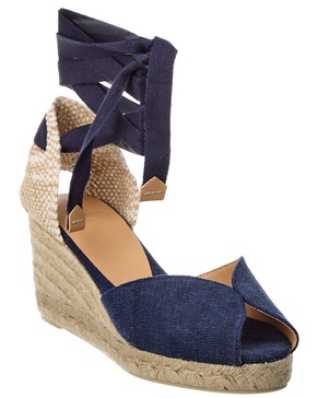 Castañer Blina Canvas Wedge Sandal