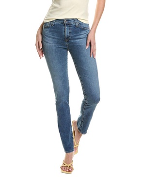 AG Jeans Mari Extended Bluebell High-Rise Slim Straight Jean