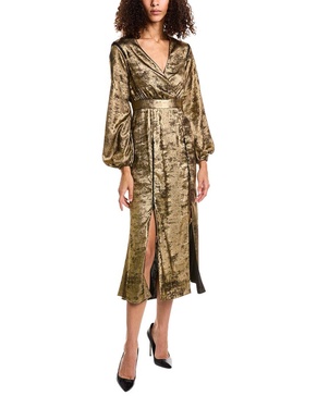 Roberto Cavalli Metallic Midi Dress