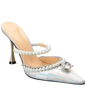 MACH & MACH Diamond of Elizabeth Leather Mules