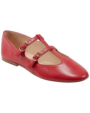 evie leather flat