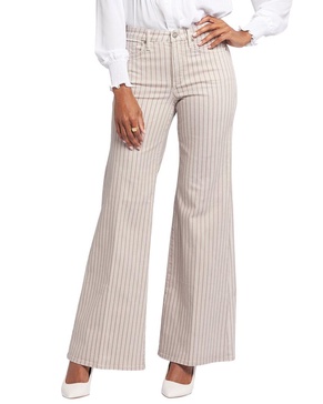 NYDJ Mia Coastal Sands Stripe Palazzo Jean