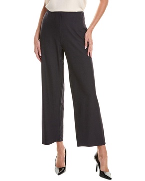 high-waist straight ankle pant