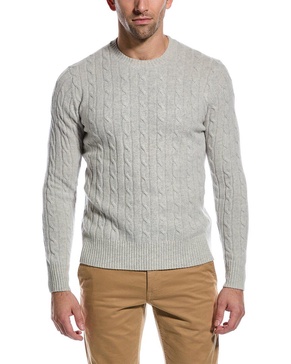 cable wool crewneck sweater