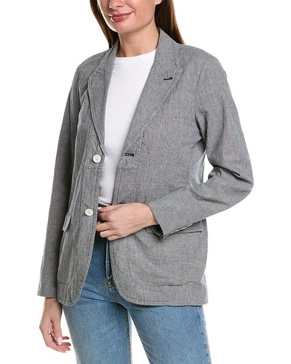 boy linen-blend blazer