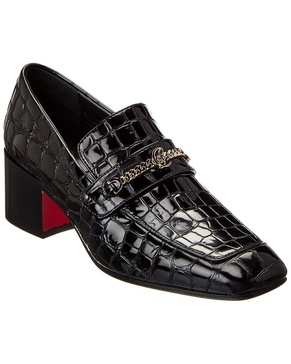 mj moc 50 alligator-embossed leather loafer