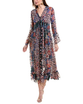 ontar beesley silk-blend maxi dress