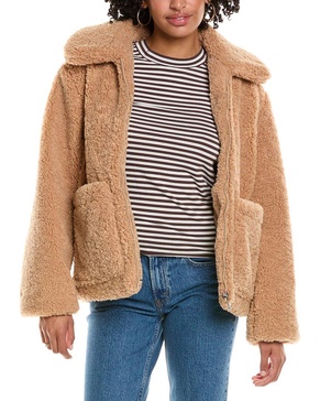 Sam Edelman Zip Front Teddy Jacket