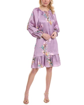 Kobi Halperin Trace Printed Peasant Dress