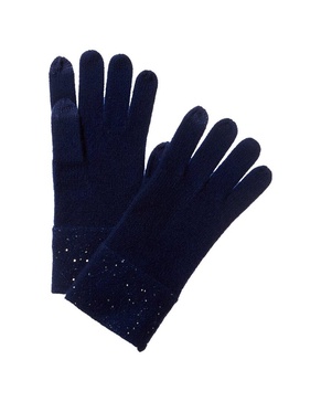 sofiacashmere Sequin Cashmere Gloves