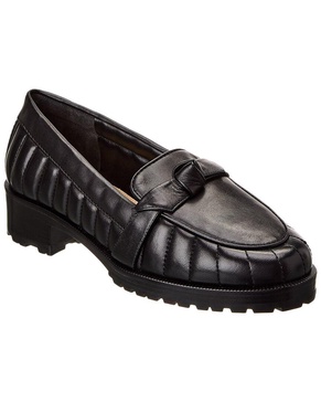 clarita quilted leather loafer