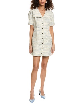 Sandro Tweed Shirtdress