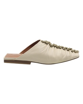 george mule in ivory leather