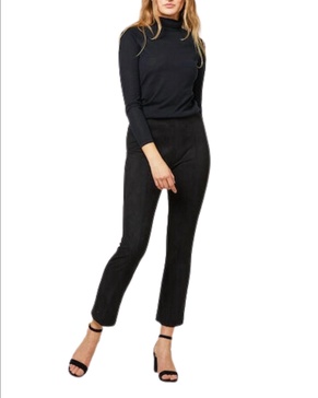 faye cropped pant in black