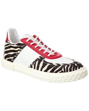 Giuseppe Zanotti Blabber Leather & Haircalf Sneaker