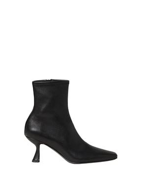 Lambskin Kitten-Heel Booties