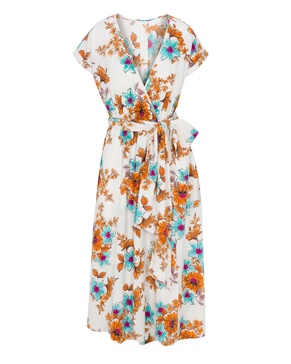 Jasmine Midi Dress - Begonia Ivory