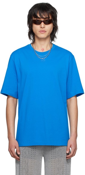 Blue Embroidered T-Shirt