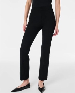 smooth perfectfit ponte kick flare pant in black