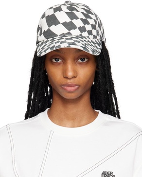 Black Check Cap