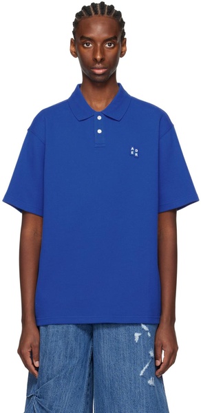 Blue Significant Spread Collar Polo