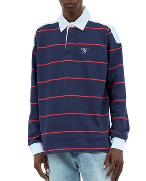 Wales Bonner City Striped Polo Shirt