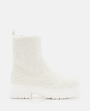 JW Anderson Shearling Platform Ankle Boots