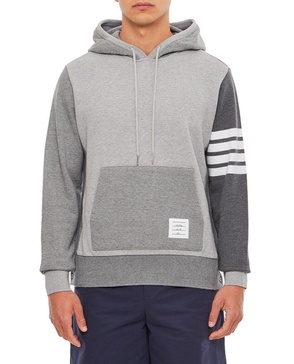 Thom Browne Panelled Drawstring Hoodie