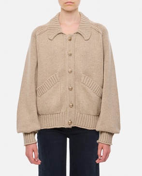 Cashmere Collar Cardigan