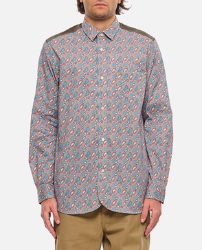 Junya Watanabe MAN Paisley Printed Curved Hem Shirt