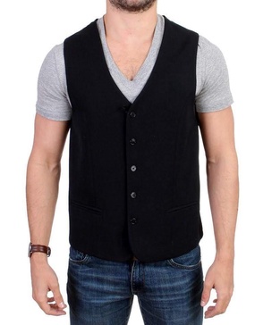 COSTUME NATIONAL C’N’C  Wool Blend Casual Vest