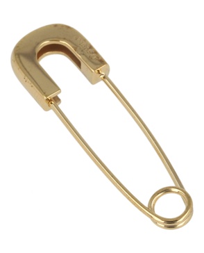 a safety pin single earring