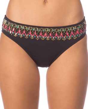 reaction sea gypsy hipster bikini bottom in solid black