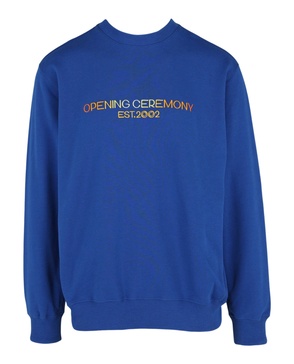 embroidered logo sweatshirt