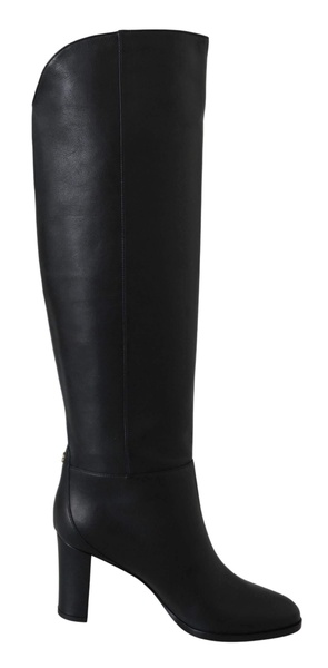 Jimmy Choo Madalie 80 Black Leather Boots